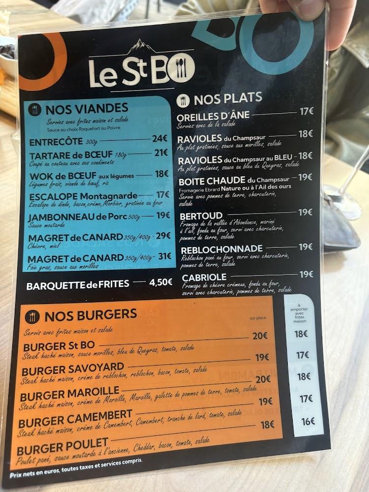 Restaurant Le St BO - Menu Image 2
